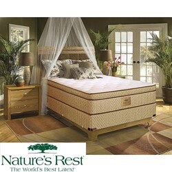 Nature's Rest by Spring Air Stratton Euro Top Zoned Latex Top Queen-size Mattress Set