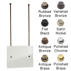 Rectangular Frameless Beveled-edge Ceiling-hung Mirrors (Pack of 6)
