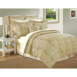 8 Piece Cheetah Comforter Set