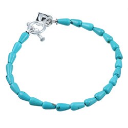 Charming Life Turquoise Toggle Bracelet