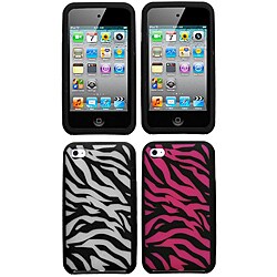 Zebra Skin Apple iPod Touch 4 Protector Case