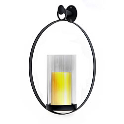 CandleTEK Oval Wall Sconce Flameless Candle Set.