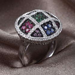 Encore by Le Vian 14k Gold 1/2ct TDW Diamond and Gemstone Ring (H-I, I1-I2)