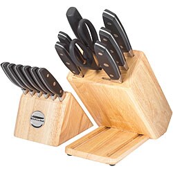 Kitchen Aid 14-piece Knife Set with Pull-away Steak Block