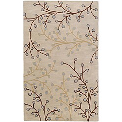 Hand-tufted Whimsy Ivory Wool Rug (8' x 11')