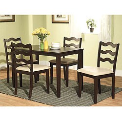 Riviera Espresso 5-piece Dining Set