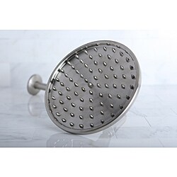 Rainfall Satin Nickel 8-inch Shower Head with 12-inch Shower Arm