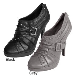 Liliana by Adi Designs Women's 'Tuscan-4' Studded Detail Stiletto Boot