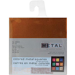 Walnut Hollow Orange Metal Squares (Pack of 8)