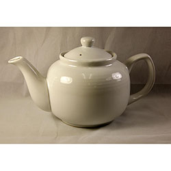 White 48-oz Ceramic Tea Pots (Set of 2)