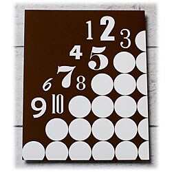 Trendography Prints  'Mod Numbers' Graphic Art Print