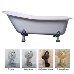 Vintage Collection 69-inch Acrylic Slipper Clawfoot Tub with 7-inch Rim Drillings