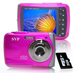 SVP WP5300 Waterproof Pink 12 MP Digital Video Camera with 2GB Card