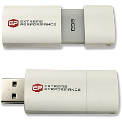 EP 8GB USB White Flash Drive