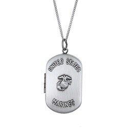 Sterling Essentials Sterling Silver 18-inch Marines Necklace