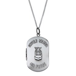 Sterling Essentials Sterling Silver 18-inch Air Force Necklace