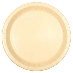 Duni Buttermilk 6.75-in Paper Plates (Case of 600)