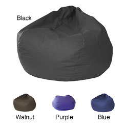 Jumbo Round Leather-like Vinyl Bean Bag Chair