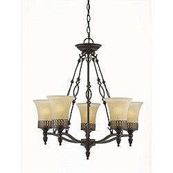 York Energy Star 5-light English Bronze Chandelier