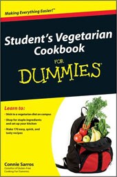 Student`s Vegetarian Cookbook for Dummies (Paperback)