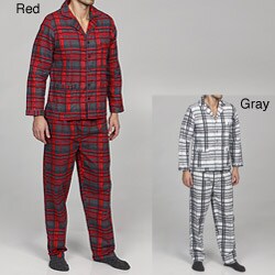 Leisureland  Men's Plaid  Flannel Pajamas