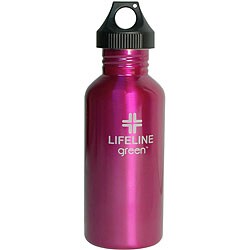 Stainless Steel 27-oz Pink Water Bottles (Pack of 6)
