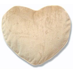 Soothera White Swan Furry Plush Heart Hot and Cold Therapy Pillow