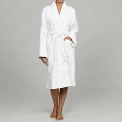Unisex Pure White Rayon from Bamboo Spa Bath Robe