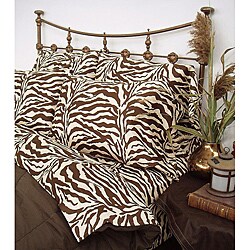 Zebra Brown Safari Twin XL-size Sheet Set