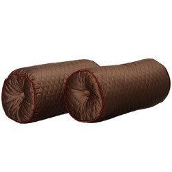 Nancy Koltes Veneto Sienna Bolster Pillows (Set of 2)