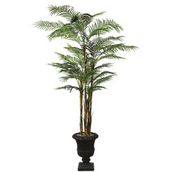 Laura Ashley Realistic 8-ft Artificial Areca Palm Tree