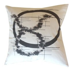 Jiti Pillows Taurus Zodiac Sign Cotton Decorative Pillow