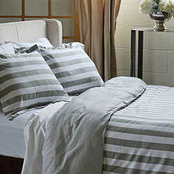 Club Stripe Twin-size Mini Duvet Cover Set