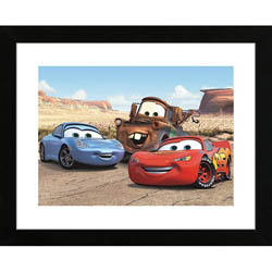 Disney 'The Cast of Cars' Framed Art Print
