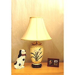 Hand-painted Porcelain 1-light Table Lamp 