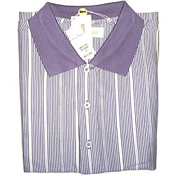 Harry Vardon Men's Purple Triple Mercerized Golf Polo Shirt