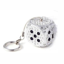 Ycross Rhinestone Dice Mini Keychain Speakers (Case of 24)