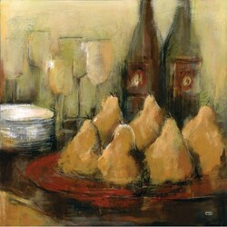 Christina Doelling 'Dessert Pears' Gallery-wrapped Canvas Art