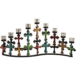 Old Spanish Mission Hancienda Curved Votive Candle Holder