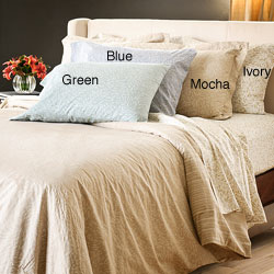 Reflections Tear Drop Cotton Sateen 300 Thread Count Twin-size Sheet Set