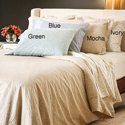 Reflections Tear Drop Cotton Sateen 300 Thread Count Queen-size Sheet Set