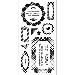 Marjolaine 'Faithful Friend' Clear Self-cling Stamps Sheet 