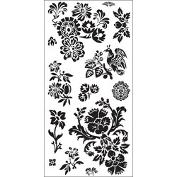 Basic Grey Curio Clear Self-Cling Pheasant Stamps 