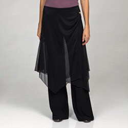 Onyx Nites Women's Sheer Overlay Pants