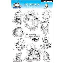 Penny 'Black Bubbly' Clear Stamp Sheet