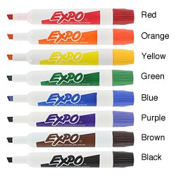 Expo Original Chisel Tip Dry Erase Markers (Pack of 8)