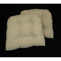 Ivory Kitchen/ Dining Chair Pads (Set of 2)