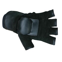 MBS Large Half-finger Black Hillbilly Wrist Guard Gloves