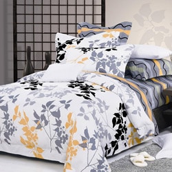 Shadow Leaves Queen Duvet Cover Set