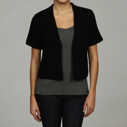 Vivienne Vivienne Tam Women's Short Sleeve Cropped Cardigan